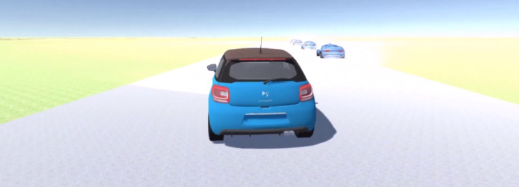 Jeu de collision de voitures en 3D avec Unity